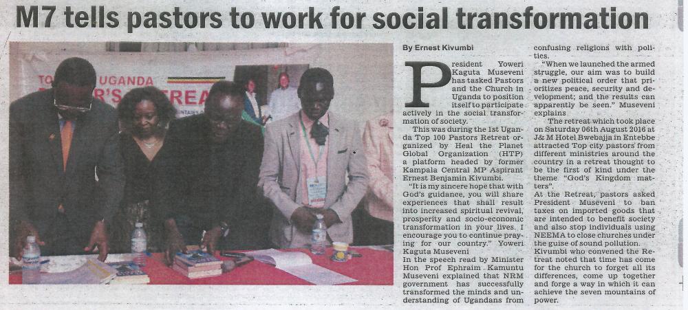 The Sunrise Publication for HTP 1st Top 100 Uganda Pastors Retreat (1)