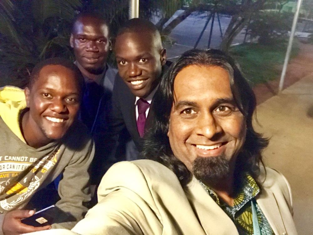 Kivumbi Earnest Bnejamin &amp; Don Vicent Bwana recieve DR. APOSTLE PAUL KARL VICTOR SR (6)