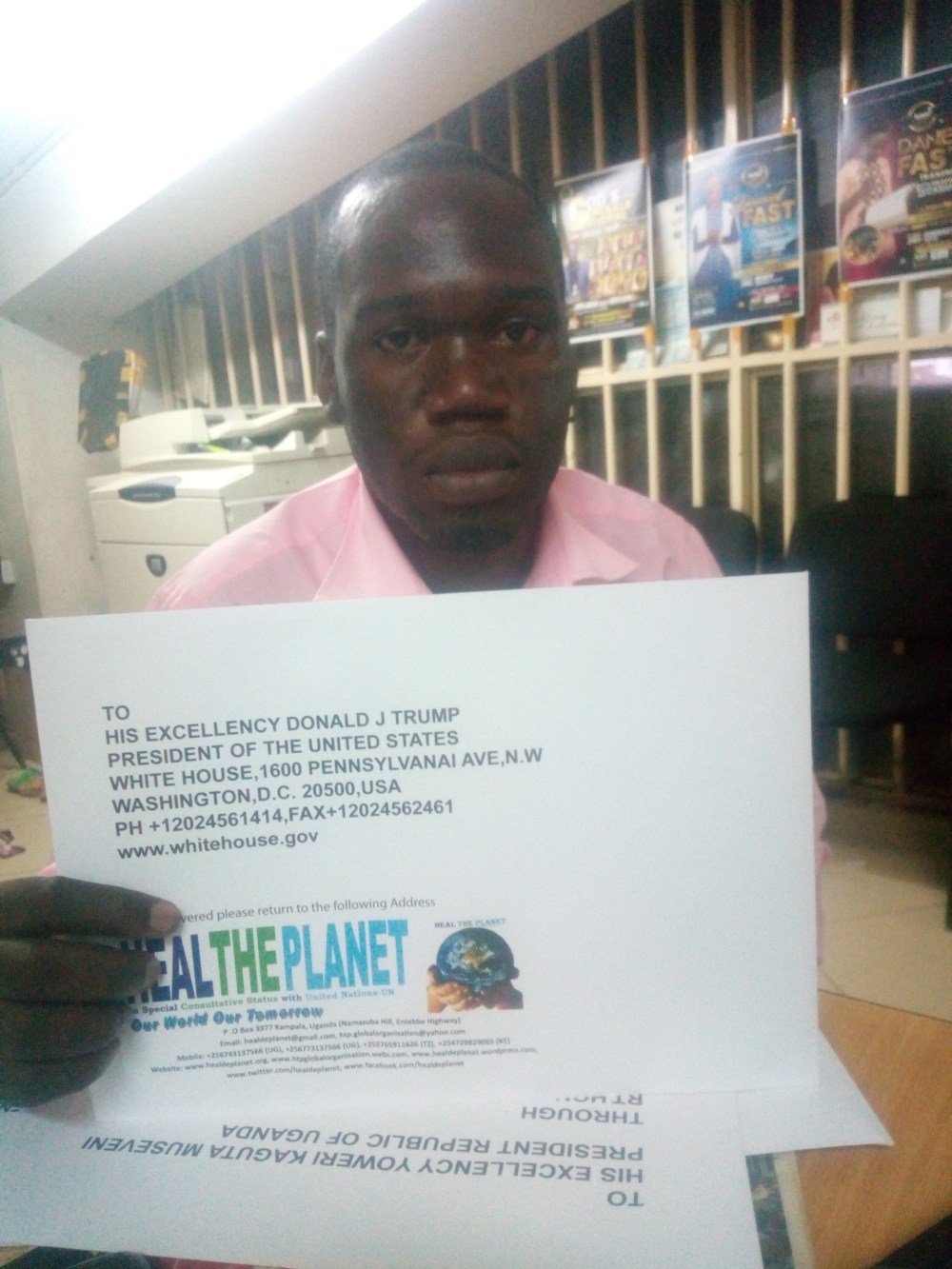 HTP Letter to President Donald Trump